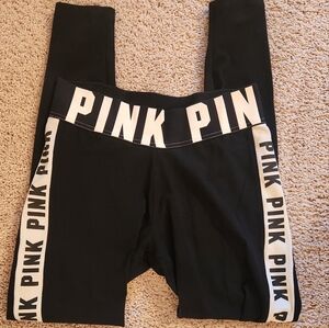 Victoria's Secret Pink Black& White Leggings Size Small
